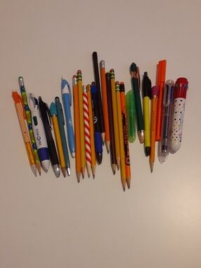 FREE WITH BUNDLE! - Mixed Assortment of Writing Pens and Pencils - Multicolor